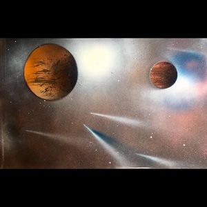 Spray paint Art canvas 24x 36 paintings